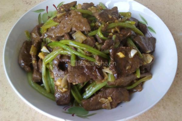 菠菜快炒猪肝的做法图解12
