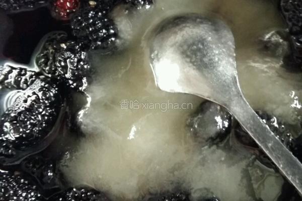 蜜饯鲜桑葚的做法图解5