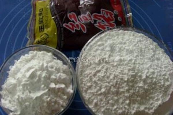 红豆糯米糕的做法图解1