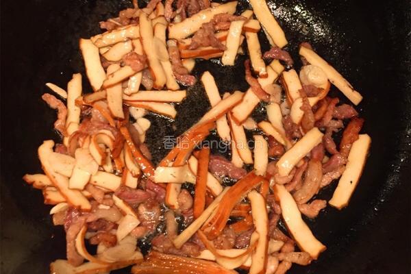 香干炒肉丝的做法图解5