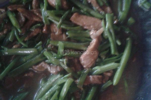 空心菜梗炒肉丝的做法图解4