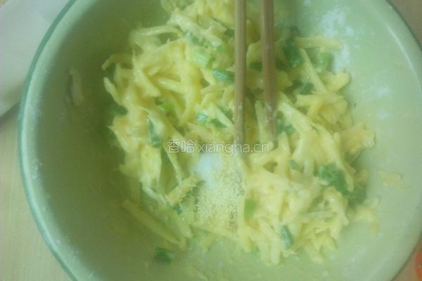 土豆丝饼的做法图解4