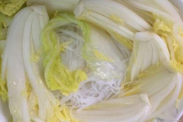 肉末粉丝蒸娃娃菜的做法图解7