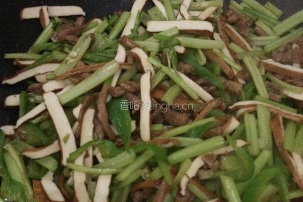 香干芹菜肉丝的做法图解8