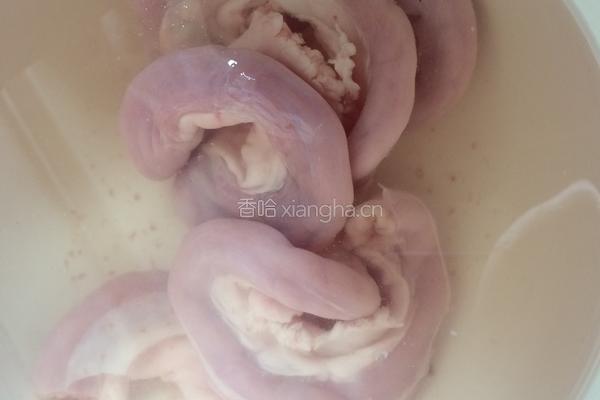 猪肝，粉肠粥的做法图解2
