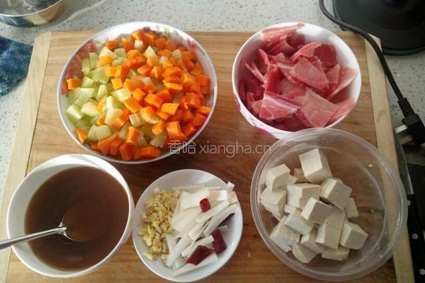 什锦豆腐的做法图解1