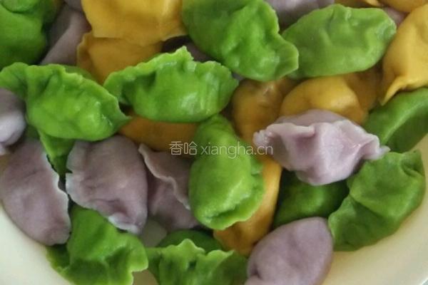 彩色饺子的做法图解6