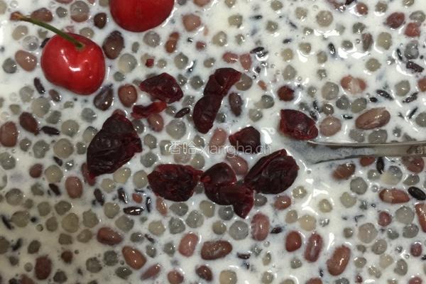 红豆牛奶西米露的做法图解4