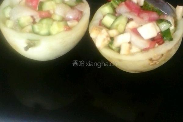 白船水果蔬菜蜂蜜沙拉的做法图解6