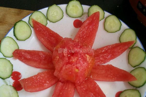 白砂糖拌西红柿的做法图解2