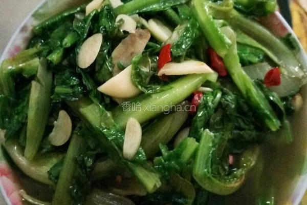 青炒油麦菜的做法图解6