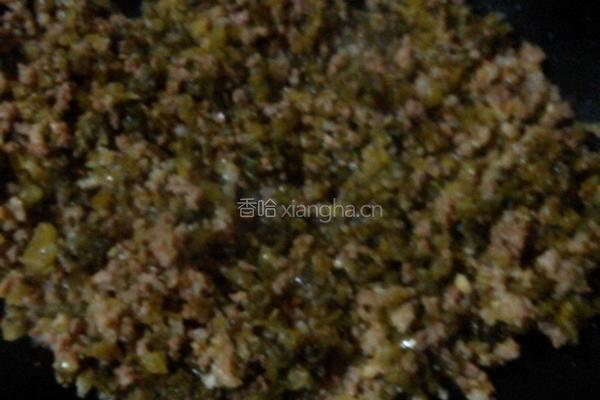 咸菜炒饭的做法图解3