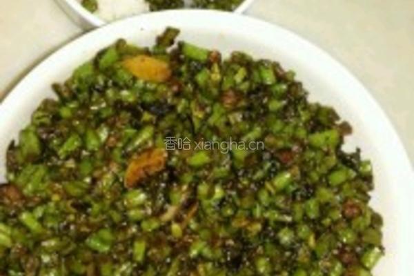 肉末橄榄菜豇豆角的做法图解3