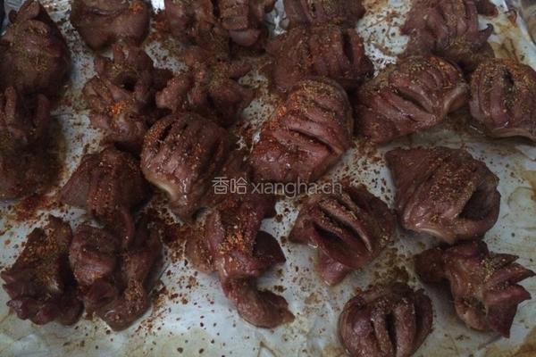 香烤鸡胗的做法图解6