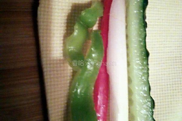 豆腐彩卷的做法图解2