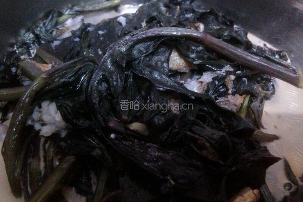 鱼汤浸紫蕨菜的做法图解6