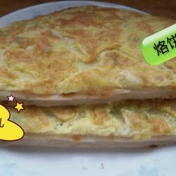 烙饼粘鸡蛋。的做法[图]