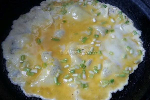 烙饼粘鸡蛋。的做法图解4