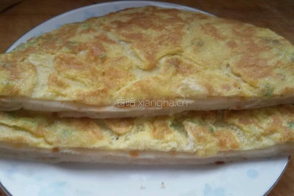 烙饼粘鸡蛋。的做法图解7