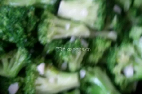 蒜香西兰花。的做法图解3