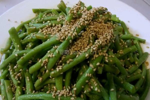 凉拌芝麻豇豆的做法图解5