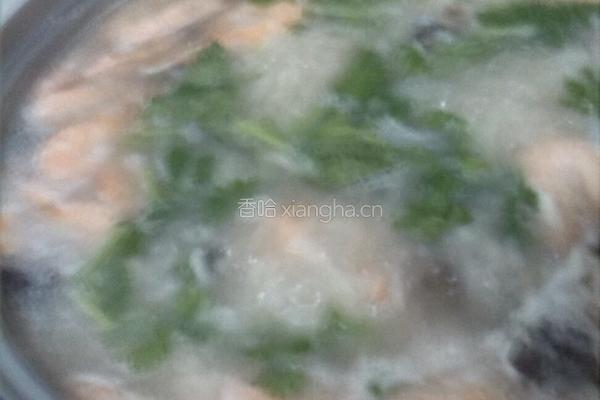 排骨鲜虾粥的做法图解11