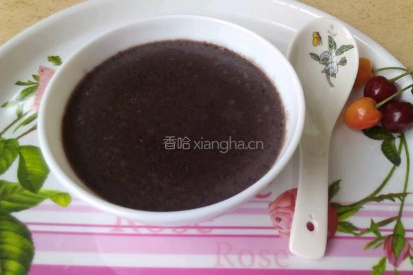 黑豆黑米糊