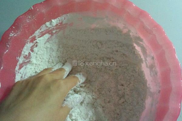 紫薯糯米团子的做法图解2