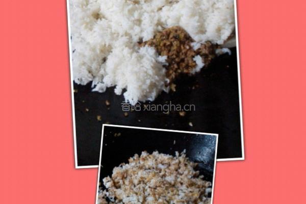 肉沫炒饭的做法图解5