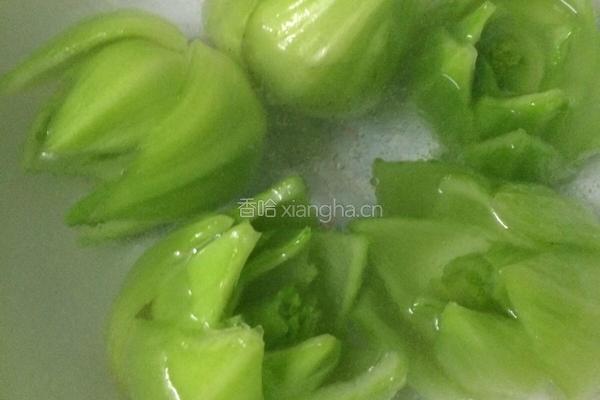 香菇蚝油菜心的做法图解6