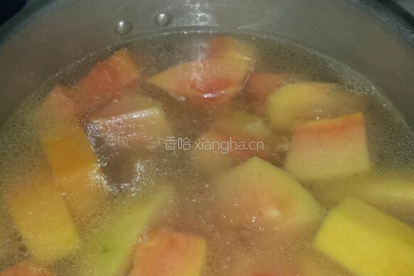 红木瓜排骨汤的做法图解2