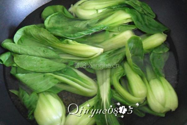 香菇油菜的做法图解5