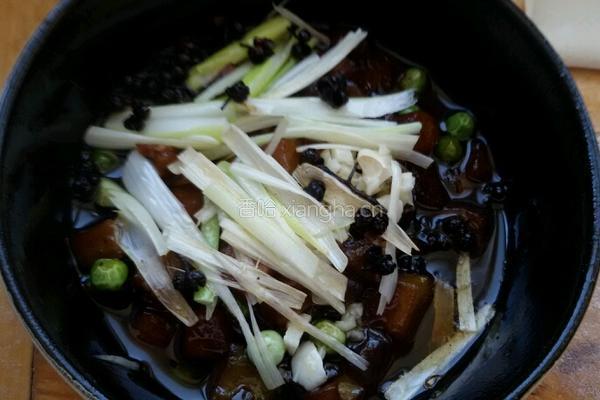 茄子氽面条。的做法图解4