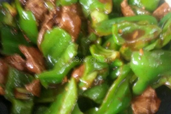 青椒牛肉片。的做法图解6