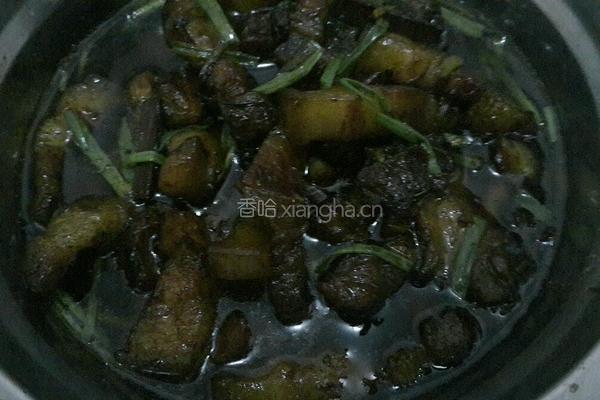 小葱红烧肉的做法图解9