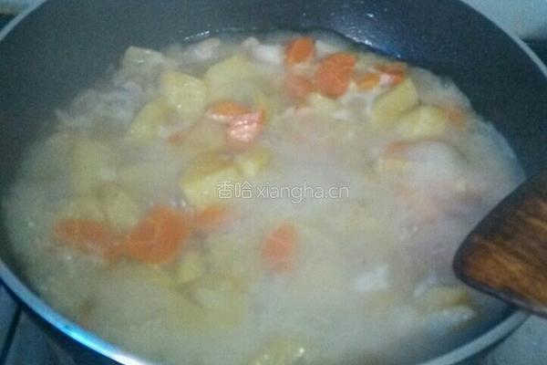 咖喱土豆鸡肉饭的做法图解6