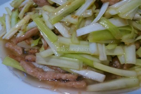 韭黄肉丝的做法图解6