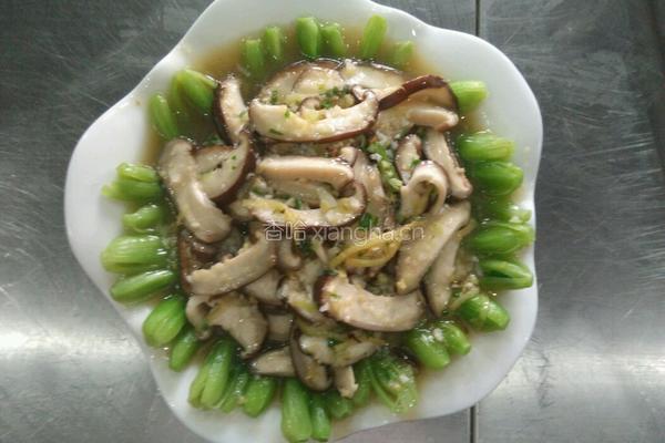 香菇青菜的做法图解4