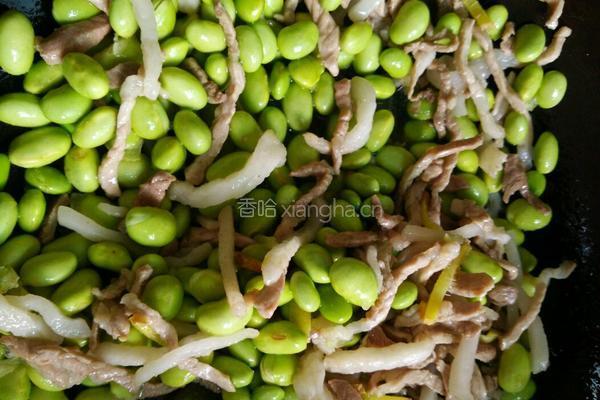 毛豆米炒肉丝的做法图解6