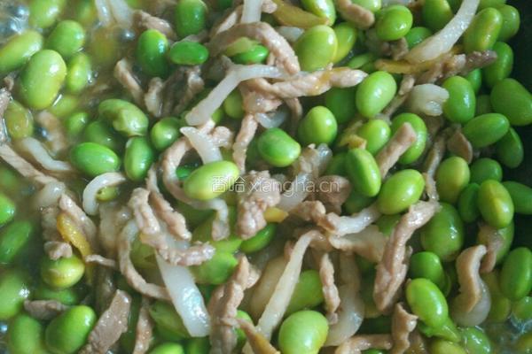 毛豆米炒肉丝的做法图解7