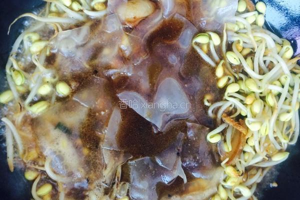 粉皮黄豆芽烧肉的做法图解5