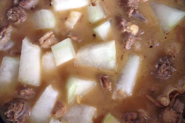 鸭肉烩冬瓜的做法图解3
