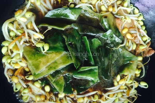 海带豆芽烧肉的做法图解5