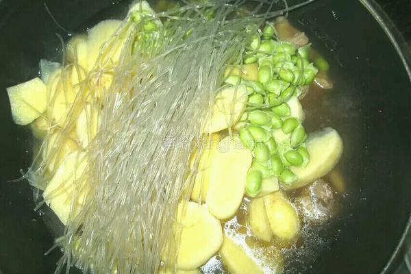 土豆鸭肉炖粉丝的做法图解4