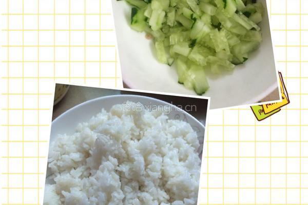 泡菜牛肉粒炒饭的做法图解2
