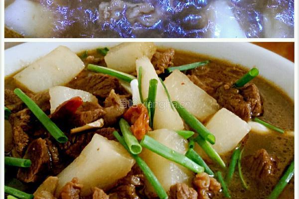 牛肉炖萝卜的做法图解4