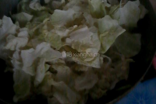 五花肉炒包菜的做法图解5