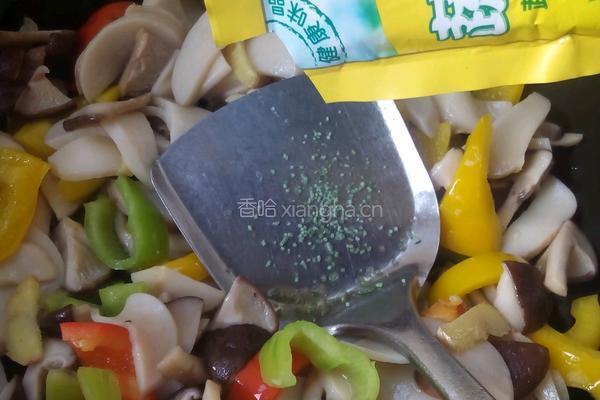 五彩杏鲍菇的做法图解11
