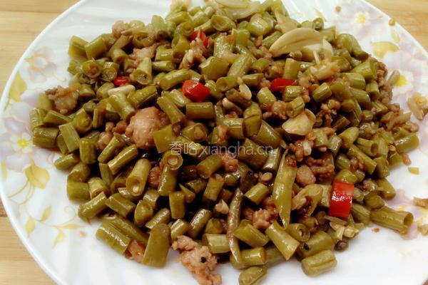 自制酸豆角炒肉末――JIARU 的做法图解3