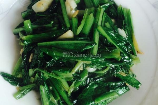 清炒油麦菜的做法图解6